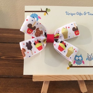 Disney Snacks; Disney Food Hair Bow
