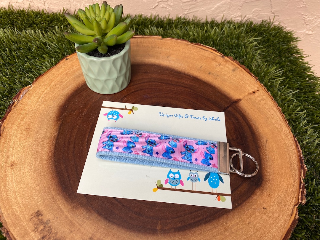 Disney Lilo and Stitch Key Fob; Keychain; Wristlet - Etsy