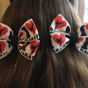 Karate; Martial Arts Hair Bows