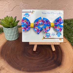 Shark Hair Bows; Party Shark Hair Bows
