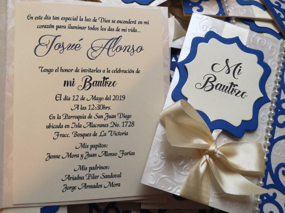 INVITACIONES DE BAUTIZO | Etsy Hong Kong