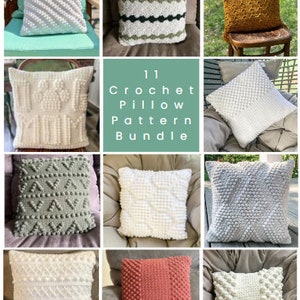 11 crochet throw pillow cover patterns ebook crochet pattern ebook our most popular crochet pillow cover patterns in one image 1