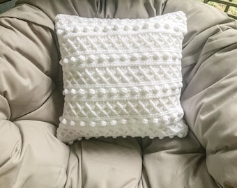 crochet pillow case