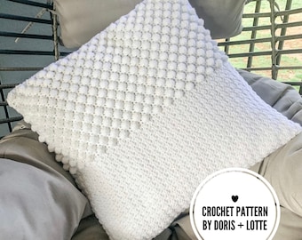 NEW UPDATED PATTERN -- Textured Rustic Pillow Cover Crochet Pattern • Crochet Pillow Pattern • digital download • available in 3 sizes!