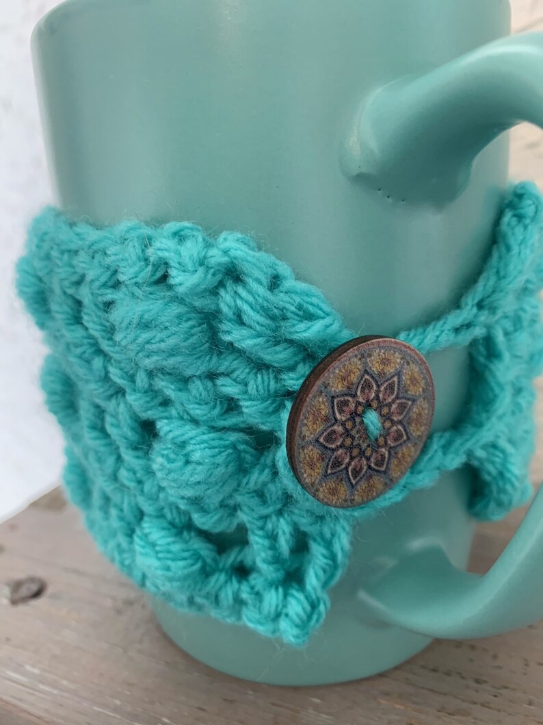 Bead Stitch Mug Cozy crochet Pattern Digital Download image 2