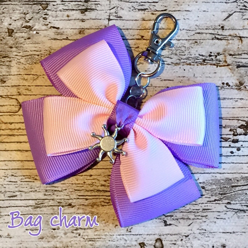 Queen of Hearts Alice in Wonderland Inspired Hair Bow / Bag Charm image 2
