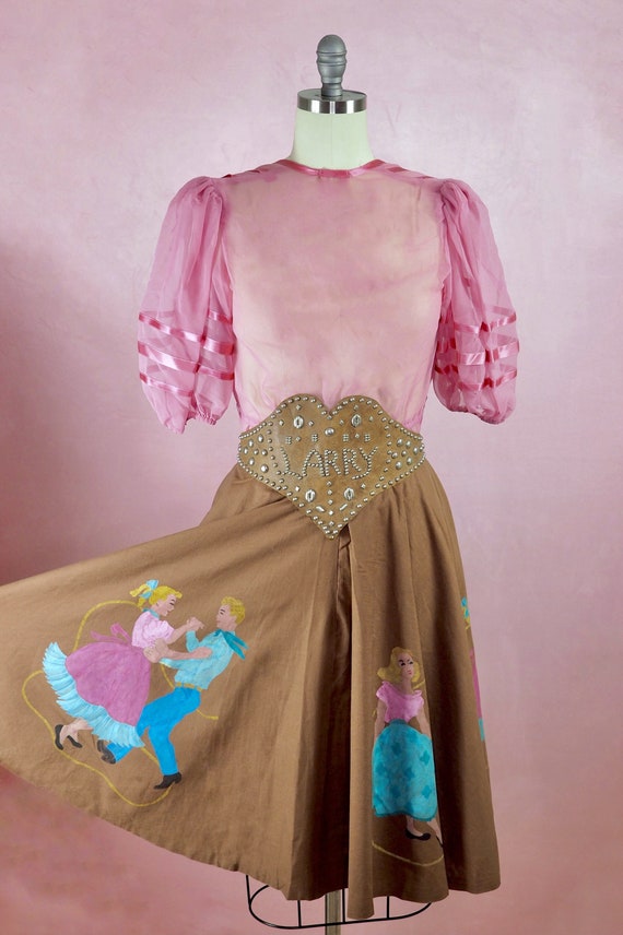 1950s Western Sweethearts Skirt (30")
