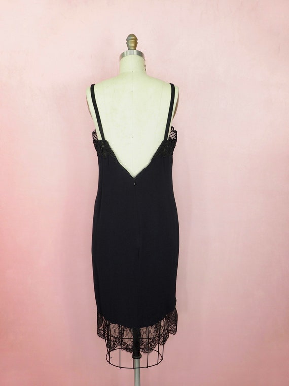 Ritmo de Perla sexy black slip dress - image 2