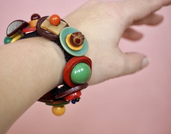 1940s Button Bracelet