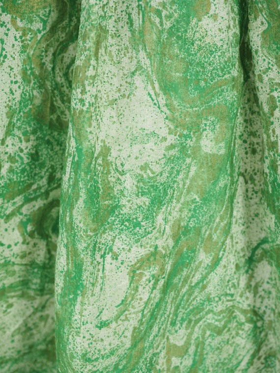 1950s green cold marbled sun dress - image 5