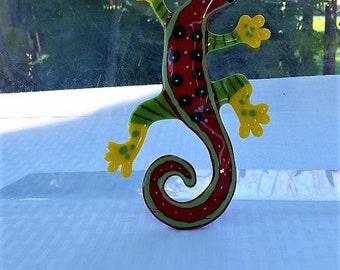 Kiln Fired Fused Glass Gecko