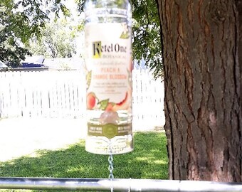 Ketel One Peach Liquor  Bottle Wind Chime