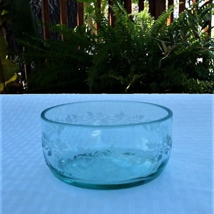 Recycled Liquor Bottle Bottom Trinket Dish