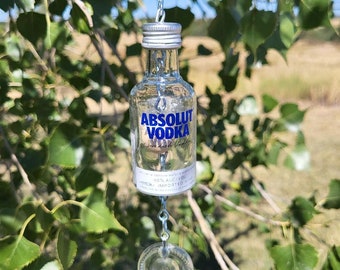 Absolute Vodka Extra Small Bottle Wind Chime