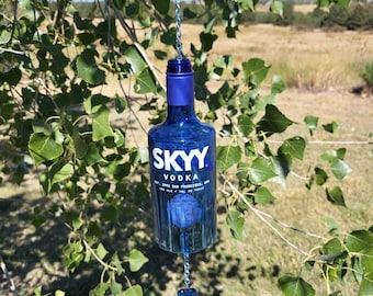 Skyy Vodka Fluted Bottle Wind Chime