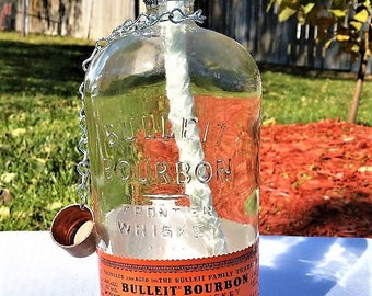 Bulleit Bourbon Bottle Patio Oil Lamp