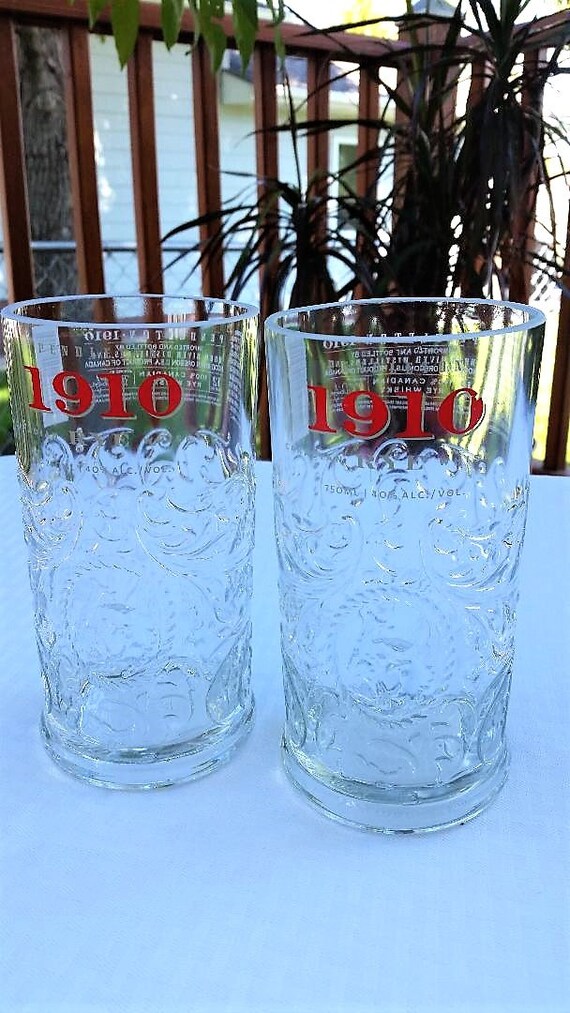 Pendelton 1910 Whiskey Bottle Glasses Etsy
