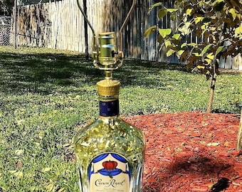 Crown Royal Liquor Bottle Lamp