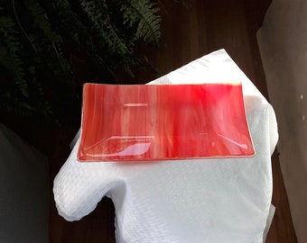 Kiln Fired Fused Glass Plate