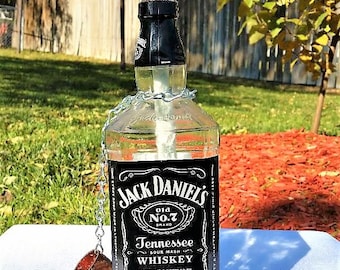 Jack Daniels Liquor Bottle Patio Oil Lamp