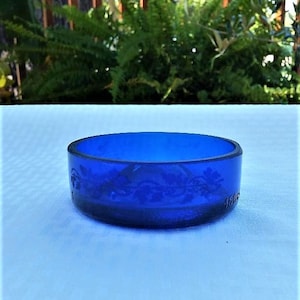 Recycled Liquor Bottle Bottom Trinket Dish