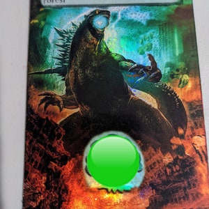 FOIL MTG Godzilla Kaiju Altered Lands Great for Commander EDH Cube ...