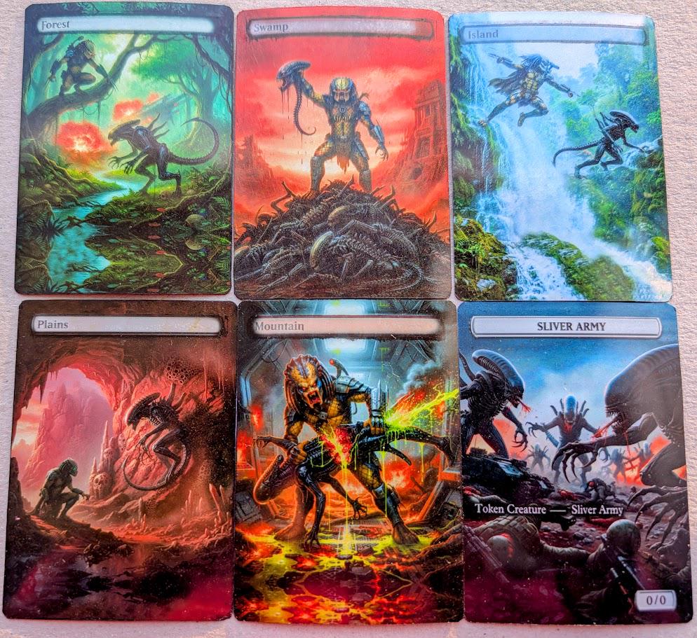 xenomorph mtg cards New Magic the Gathering custom card design Custom Deck: Aliens (Xenomorphs) :