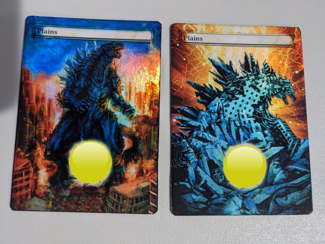 FOIL MTG Godzilla Kaiju Altered Lands Great for Commander
