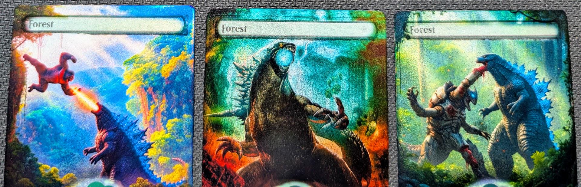 FOIL MTG Godzilla Kaiju Altered Lands Great for Commander EDH Cube Mountain Forest Island - Etsy FOIL MTG Godzilla Kaiju Altered Lands Great for Commander EDH Cube Mountain Forest Island - Etsy