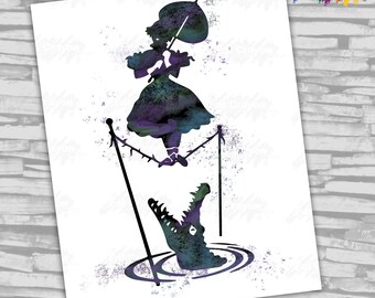 INSTANT DOWNLOAD - Haunted Mansion Stretching Portrait Inspired Watercolor Digital Art - 8 x 10