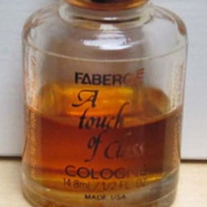 Faberge A Touch of Class Splash Cologne 1/2 Fl Oz One Third Full  Travel Size