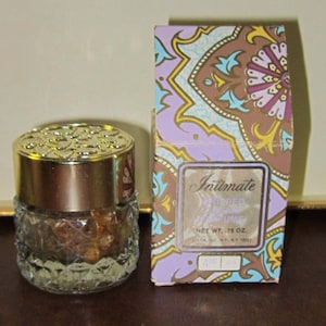 Revlon Intimate Vintage Cream Perfume In Glass Jar .75 OZ