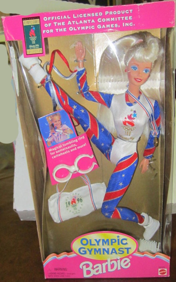 Mattel Barbie Ginnasta Olimpica 1995 1996 NRFB Atlanta GA 15123