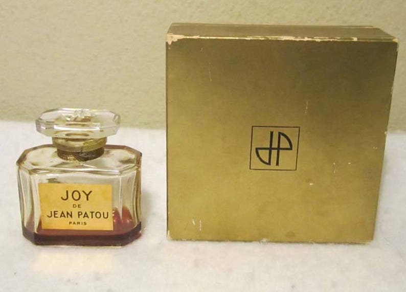 Vintage Jean Patou Joy Parfum Perfume Glass Bottle W Etsy