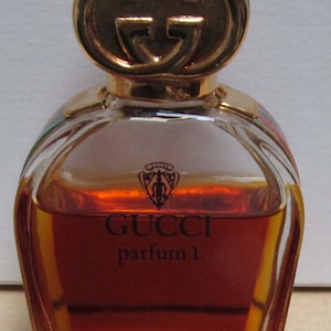 Gucci Parfum # 1  Splash 1/2 Fl Oz / 15 ML Bottle 80% Full