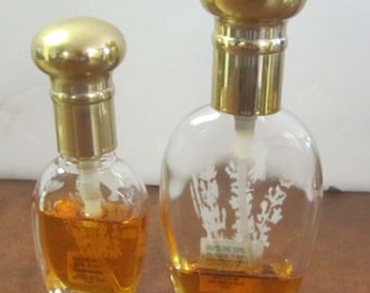 Coty Vanilla Fields Cologne  2 Partial Spray Bottles  .75 &  .37 Fl Oz  1993