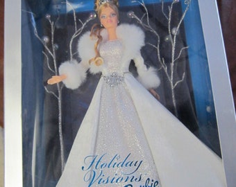 BARBIE HOLIDAY VISIONS WINTER FANTASY Joyeux Noel 2003 Mattel B2519 boite abimée EUR 92,00 - FR
