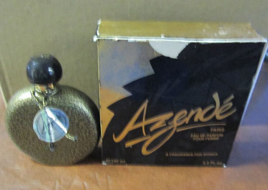 Vintage 1993 Azende Paris Eau De Parfum 3.4 FL OZ Full Bottle Tag & Box ...