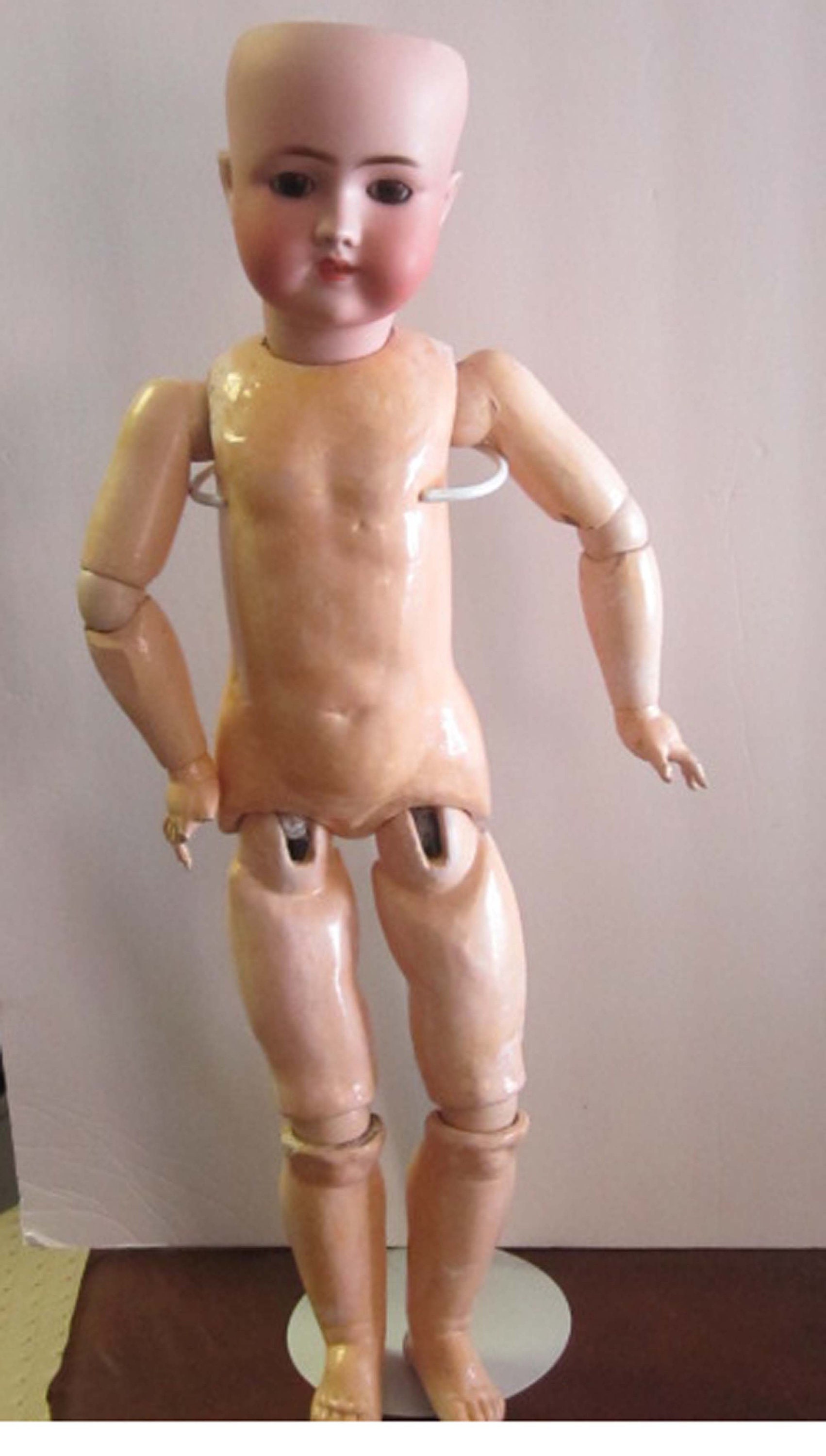 CM Bergmann Simon Halbig Antique 1900 Bisque Head Doll Jointed