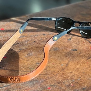 Correa de cuero cosida para gafas de sol (estilo clásico)