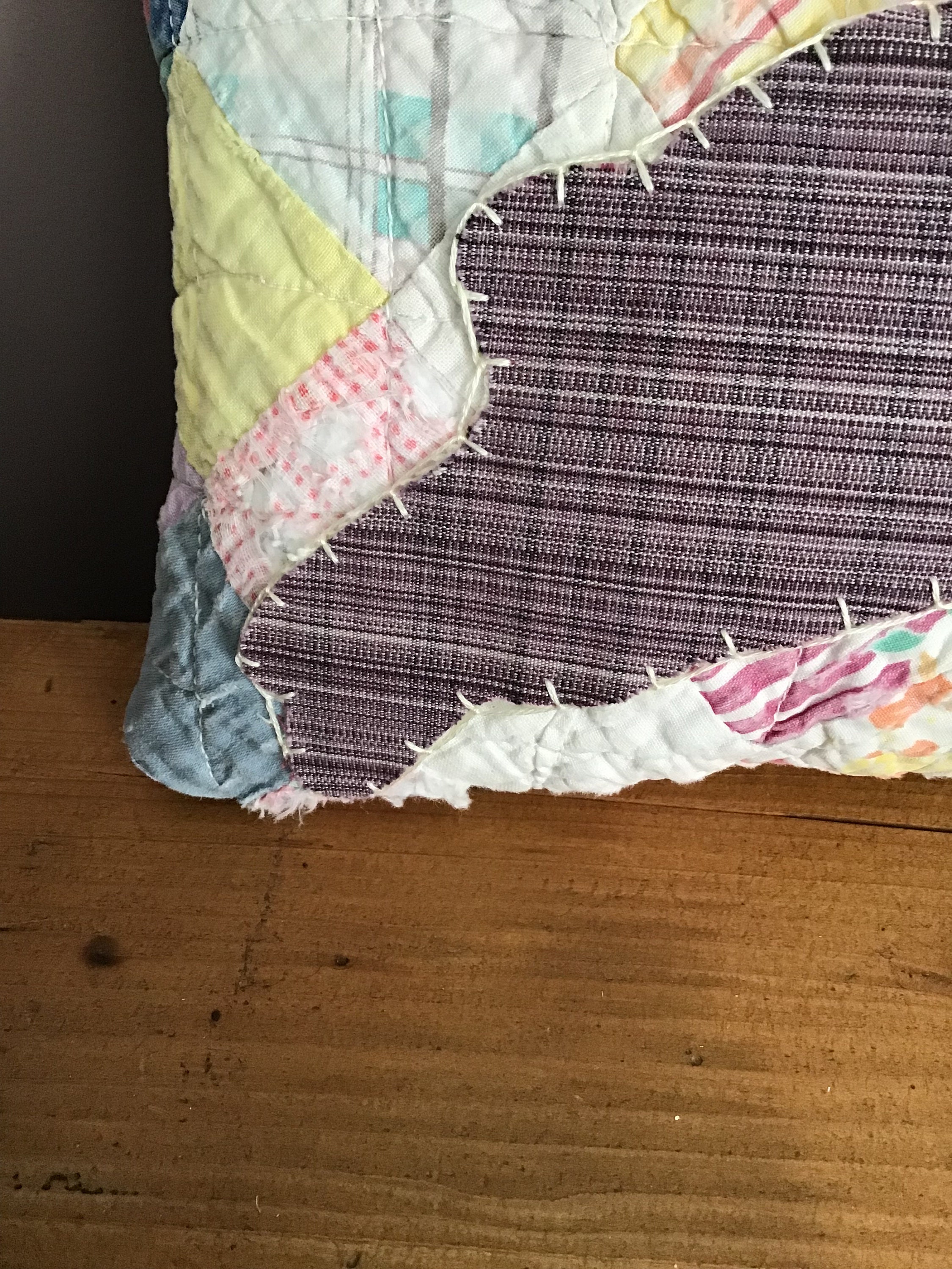 Small Pillow Made From A Vintage Cutter Quilt Pillow With Etsy