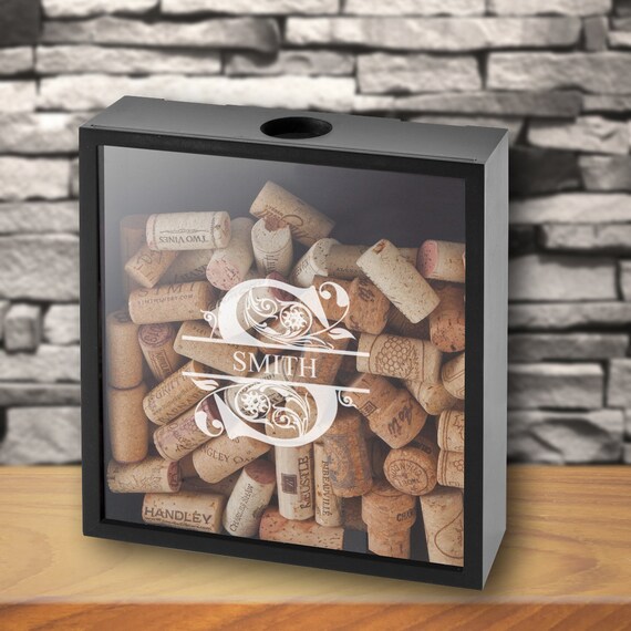 Beer Bottle Cap Display Shadow Box Engraved Shadow Box Etsy