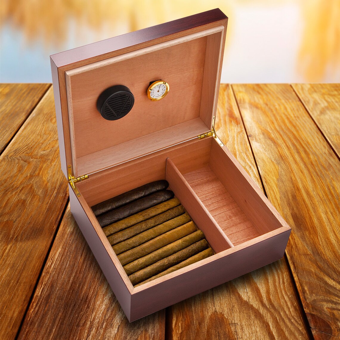 PERSONALIZED HUMIDOR CIGAR box / Cigars Travel Humidor for Men Etsy