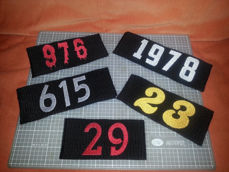 Roller Derby Custom Embroidered Arm Bands / Armbands Free Shipping REGULAR 1-COLOR LISTING image 2