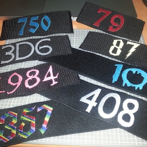 Roller Derby Custom Embroidered Arm Bands / Armbands Free Shipping REGULAR 1-COLOR LISTING image 1