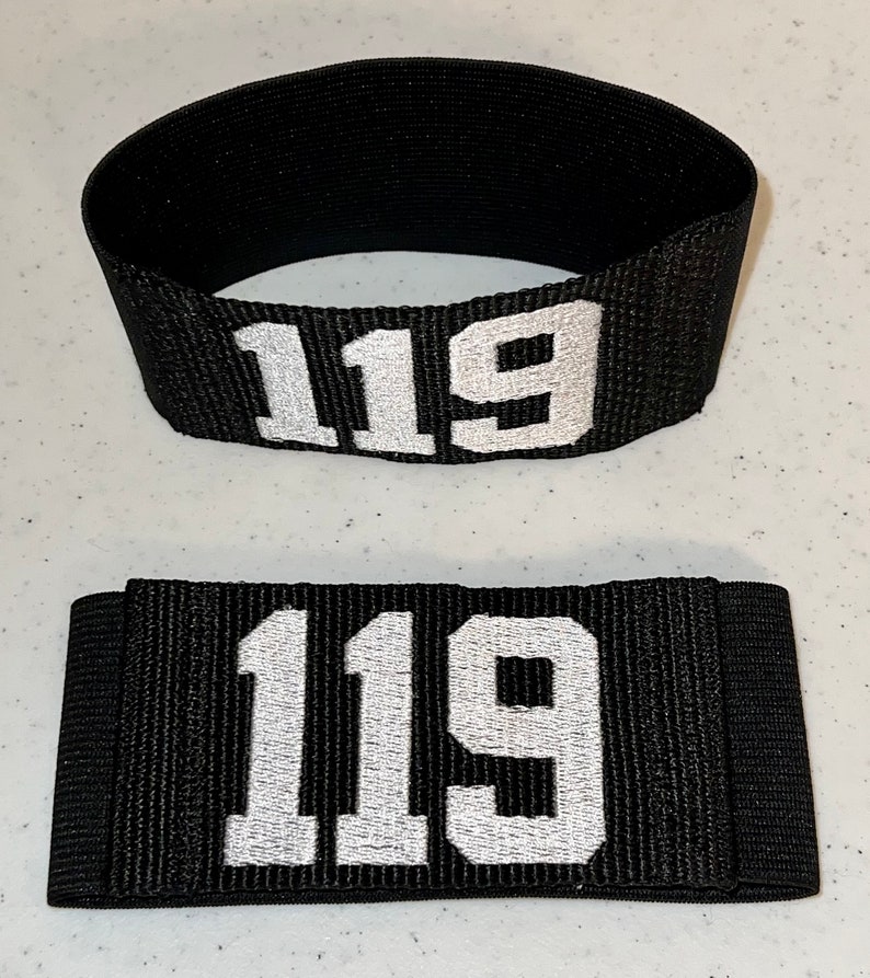 Roller Derby Custom Embroidered Arm Bands / Armbands Free Shipping REGULAR 1-COLOR LISTING image 9