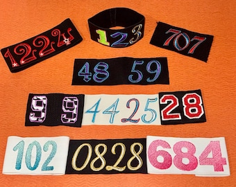 2 Color/1 Band: Roller Derby Armband / Custom Embroidered Arm Band