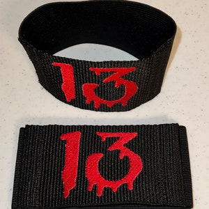 Roller Derby Custom Embroidered Arm Bands / Armbands Free Shipping REGULAR 1-COLOR LISTING image 10