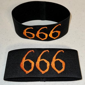 Roller Derby Custom Embroidered Arm Bands / Armbands Free Shipping REGULAR 1-COLOR LISTING image 5