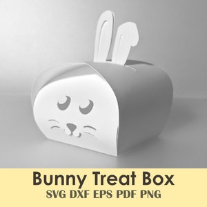 Easter Bunny Box | Printable Template & Cut File | Kids Treats, Party Favors, Basket | 2"x2" and Scalable | Cricut SVG